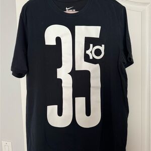 Nike Black Tee with Bold Number and Logo